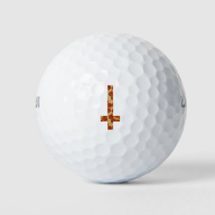 pizza omgekeerd kruis golfballen