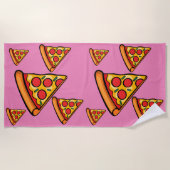 Pizza-ontwerp op vrijdag - Handdoek (Voorkant)