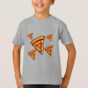 Pizza-ontwerp op vrijdag - Kinderen Basic T-Shirt