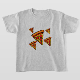 Pizza-ontwerp op vrijdag - Kinderen Basic T-Shirt