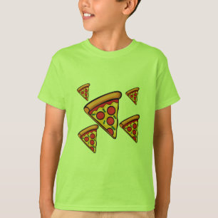Pizza-ontwerp op vrijdag - Kinderen Basic T-Shirt