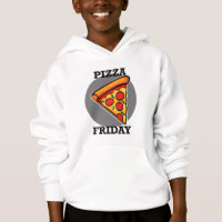 Pizza-ontwerp op vrijdag — Kinderen Pullover-hoede