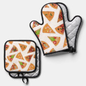 Pizza   ovenwant & pannenlap set (Voorkant / Achterkant)