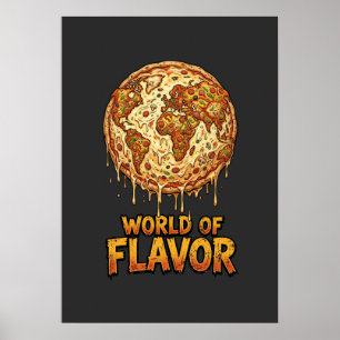 Pizza Overload Planeet Poster