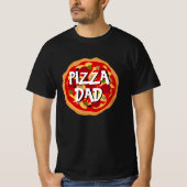 Pizza Pap t shirt voor het verjaardagsfeestje van  (Voorkant)