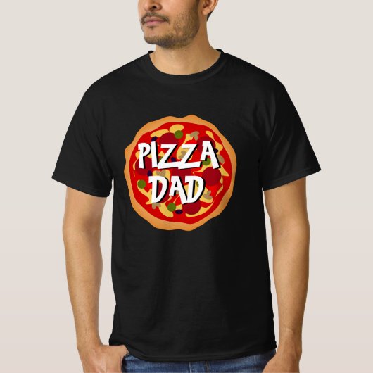 Pizza Pap t shirt voor het verjaardagsfeestje van  (Voorkant)