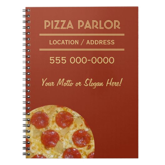 Pizza Parlor aangepaste notebooks Notitieboek (Voorkant)