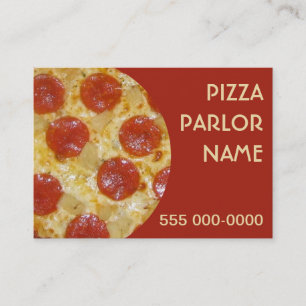 Pizza Parlor aangepaste visitekaartjes