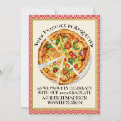 PIZZA PARTIJ/Afstuderen/enz. Uitnodiging (Voorkant)
