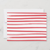 Pizza Party 4th Birthday Modern Invitation Kaart (Achterkant)