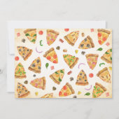 Pizza Party Anniversaire Invitation (Dos)