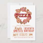 Pizza Party Anniversaire Invitation (Devant)