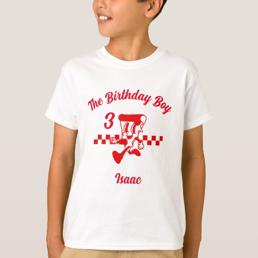 Pizza Party Anniversaire Tshirt pour enfants (Devant)