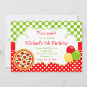 Pizza Party Birthday Kaart (Voorkant)