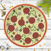 Pizza Party Birthday Papieren Bordje