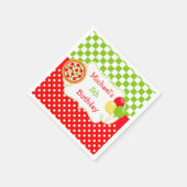 Pizza Party Birthday Servet (Hoek)