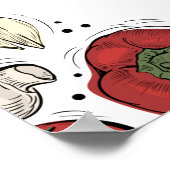 Pizza Party Birthday Welcome Poster (Coin)