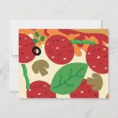 Pizza Party Carte de remerciements (Dos)