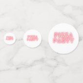 Pizza Party Confetti (Achterkanten)