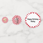 Pizza Party Confetti Tafel Decor (Voorkanten)