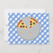 Pizza Party Dank je wel Bedankkaart (Achterkant)