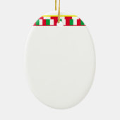 Pizza Party Decoration Keramisch Ornament (Achterkant)