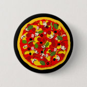 Pizza Party Favor Ronde Button 5,7 Cm (Voorkant)