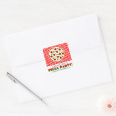 Pizza Party Favor Stickers (Envelop)