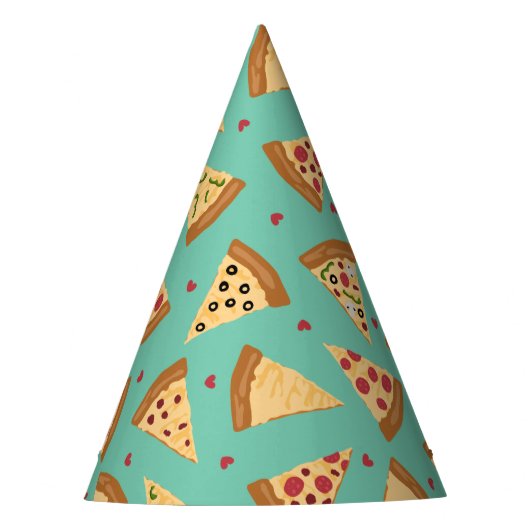 Pizza Party Feesthoedjes (Voorkant)