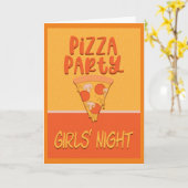Pizza Party Girls Night Invitation (Fleur jaune)