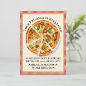 PIZZA PARTY / Graduation / etc. Invitation (Debout devant)