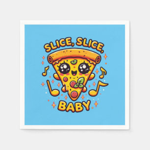 Pizza Party Grappig Servet