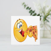 Pizza Party Invitation Kaart (Staand voorkant)