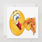 Pizza Party Invitation Kaart (Voorkant)