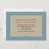 Pizza Party Invitation Kaart (Achterkant)