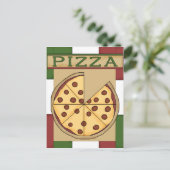 Pizza Party Invitation Uitnodiging Briefkaart (Staand voorkant)