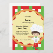 Pizza Party Kaart (Voorkant / Achterkant)