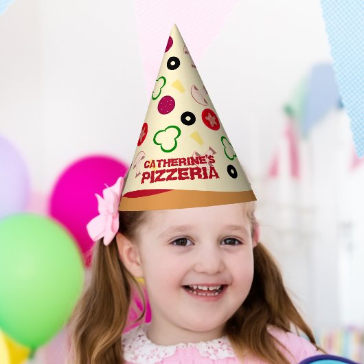 Pizza Party Kinderen Birthday Feesthoedjes