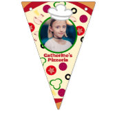 Pizza Party Kinderen Birthday Vlaggetjes (Eerste vlag)