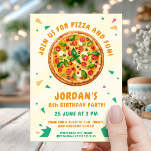 Pizza Party Leuk verjaardagsfeestje Kaart