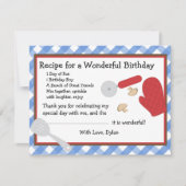 Pizza Party Merci note (Devant)