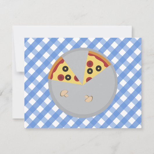 Pizza Party Merci note (Dos)