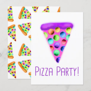 Pizza Party (Paars) Kaart