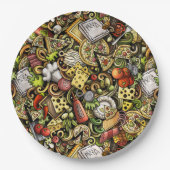 Pizza Party Paper Bord (Voorkant)