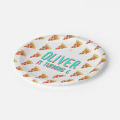 Pizza party papieren bordje (Gekanteld)