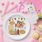 Pizza Party Papieren Bordje (Feest)