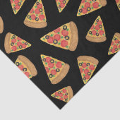 Pizza Party Pepperoni Novelty Black Tissuepapier (Detail)