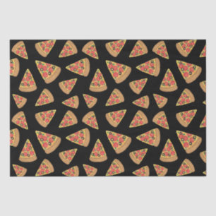 Pizza Party Pepperoni Novelty Black Tissuepapier