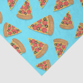 Pizza Party Pepperoni Novelty Blue Tissuepapier (Detail)
