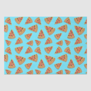 Pizza Party Pepperoni Novelty Blue Tissuepapier